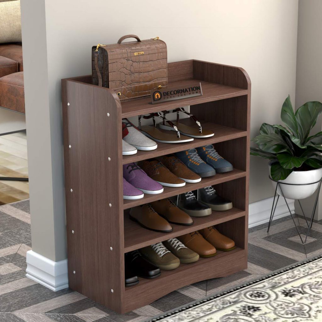 5 Tier Engineered Wood Shoe Rack/Shoe Case for Living Room and Home ...